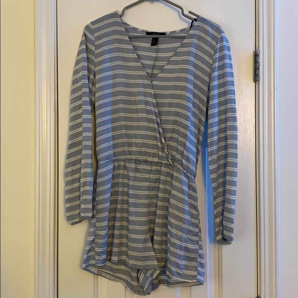Forever 21 Striped Romper